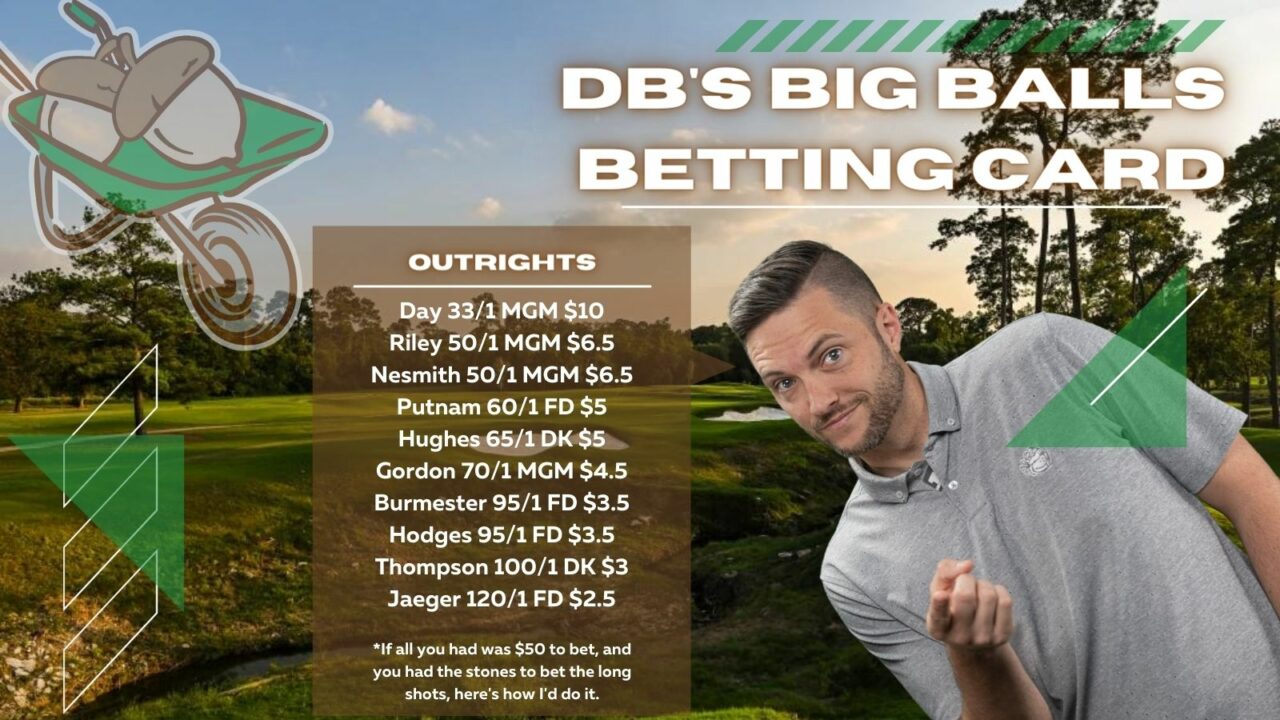 Houston Open 2022 Betting Card (1) Houston Open 2022 Betting Card