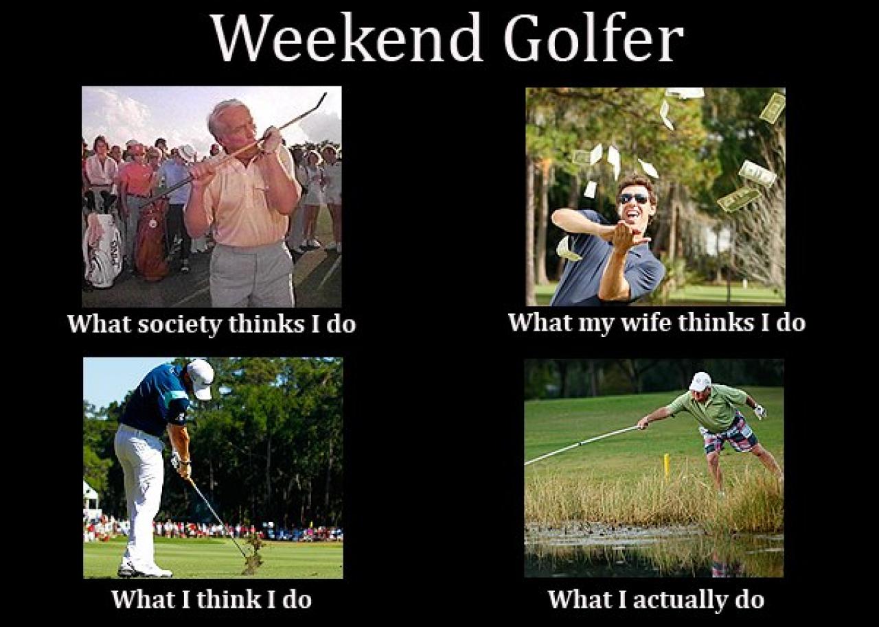 Weekend golf meme