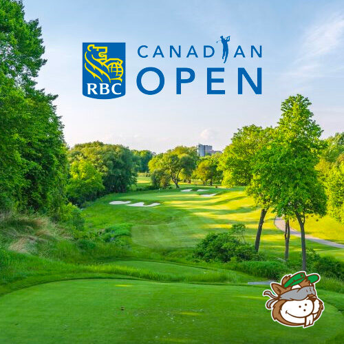 RBCCanadaImage An image of Oakdale Golf and Country Club with the RBC Canadian Open logo and the Tour Junkies logo.